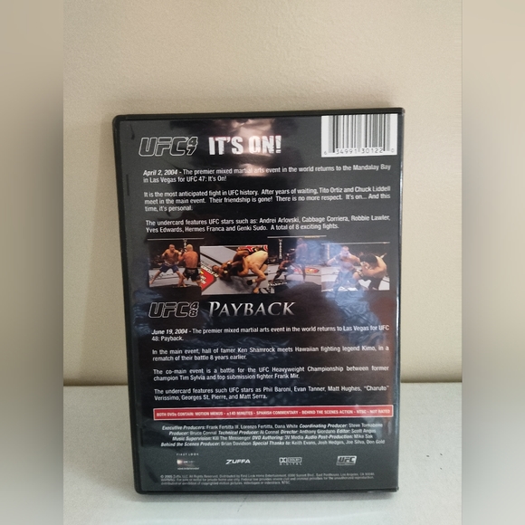 💥 3/20$UFC Ultimate fighting Championship 2 disc set - Picture 2 of 3